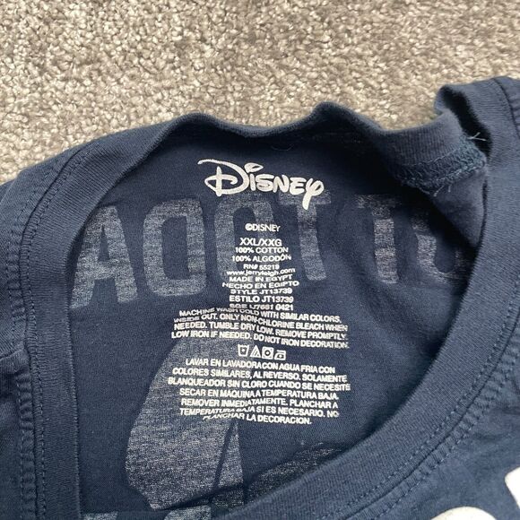 Disney Stitch Graphic T-Shirt Juniors XXL Blue Crew Neck Short Sleeve Cotton Tee - Picture 5 of 11